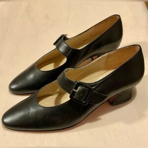 Claudia Ciuti Vintage Black Mary Jane Heels